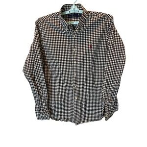 Ralph Lauren Mens XL Button Down Gingham Check Dress Shirt Long Sleeve